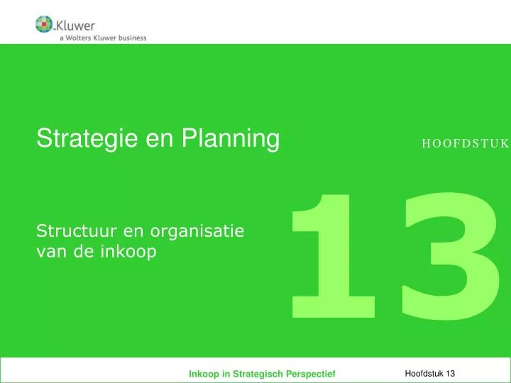 strategie en planning