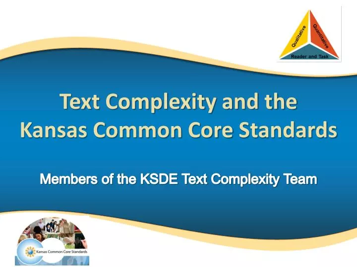 text complexity and the kansas common core standards