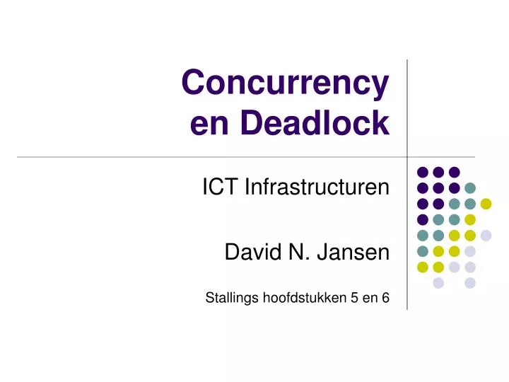 concurrency en deadlock