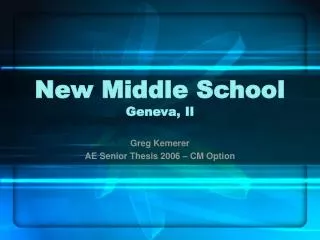 New Middle School Geneva, Il