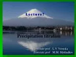 Precipitation titration - slide 1