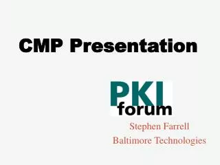 CMP Presentation