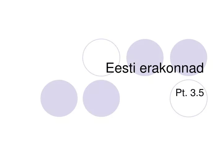 eesti erakonnad