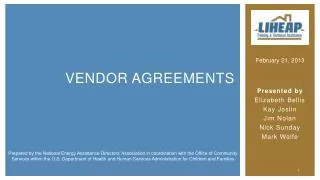 Vendor Agreements