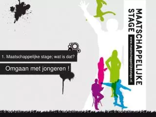 1 maatschappelijke stage wat is dat