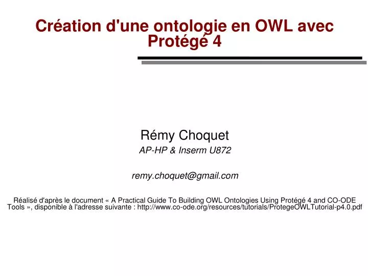 cr ation d une ontologie en owl avec prot g 4