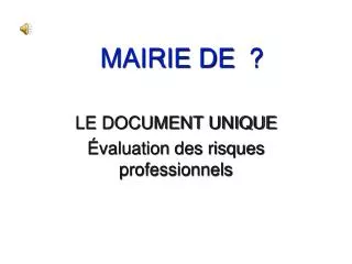 mairie de