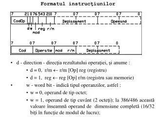 formatul instruc iunilor
