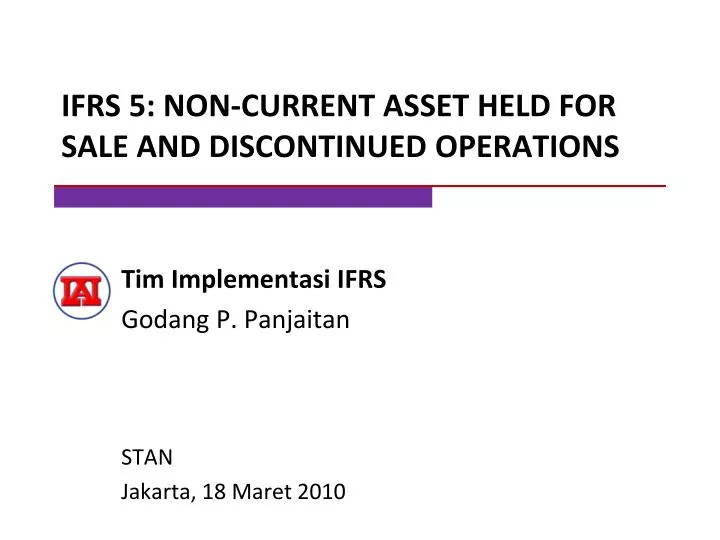 ifrs 5 non current asset held for sale and discontinued operations