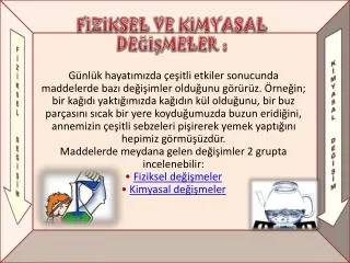 f z ksel ve k myasal de meler