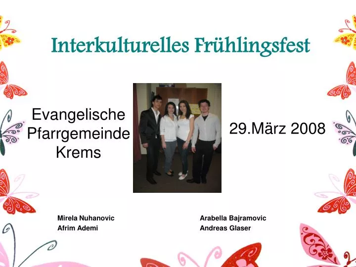 interkulturelles fr hlingsfest