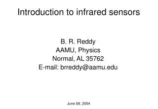 Introduction to infrared sensors