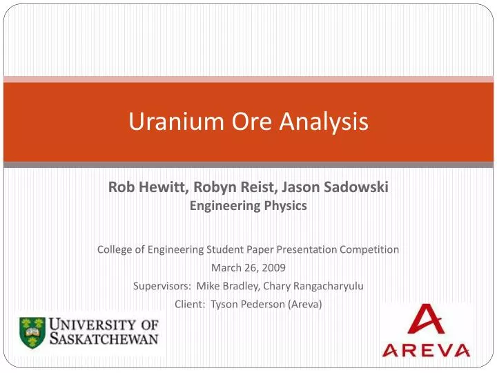 uranium ore analysis