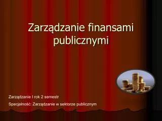 zarz dzanie finansami publicznymi