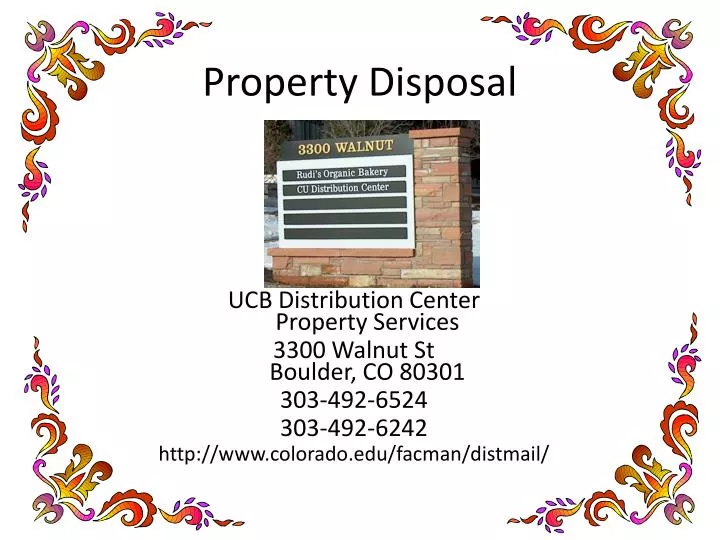 property disposal