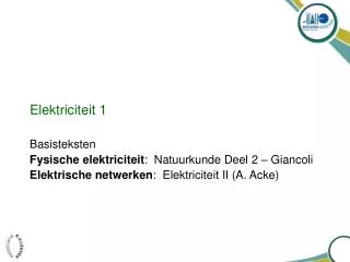 elektriciteit 1