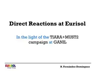 Direct Reactions at Eurisol