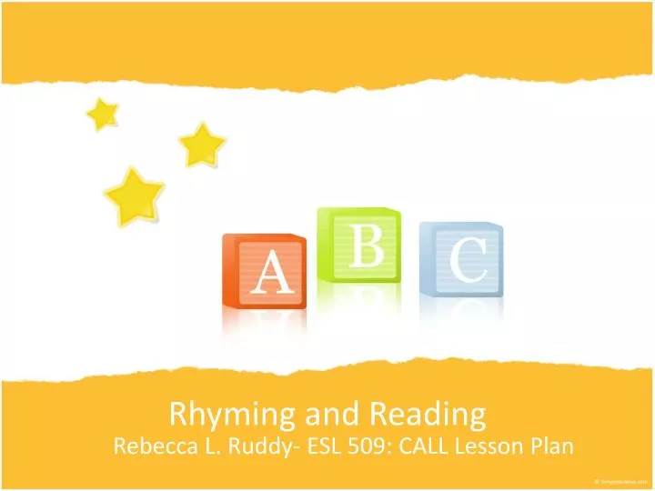 rhyming and reading