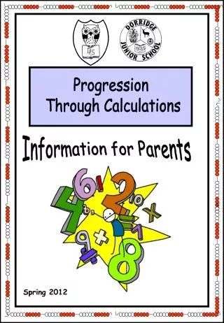 Progression Through Calculations