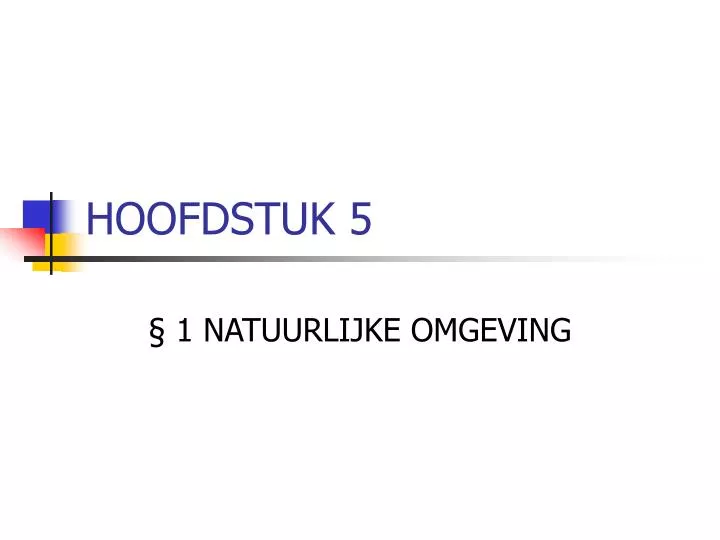 hoofdstuk 5