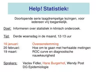 help statistiek