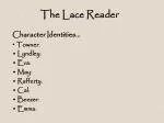 The Lace Reader: Perception vs. Reality in Character Identities - slide 1