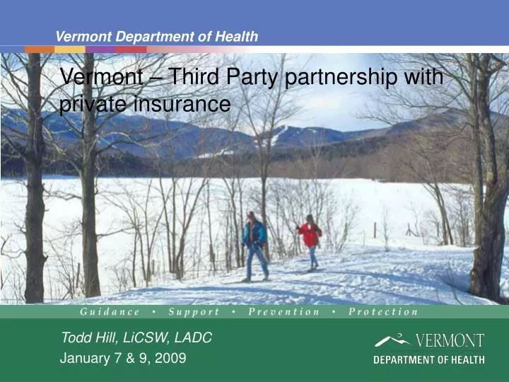 vermont third party partnership with private insurance