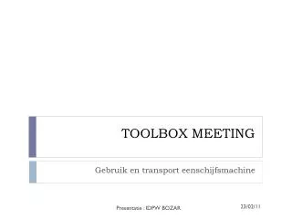 toolbox meeting