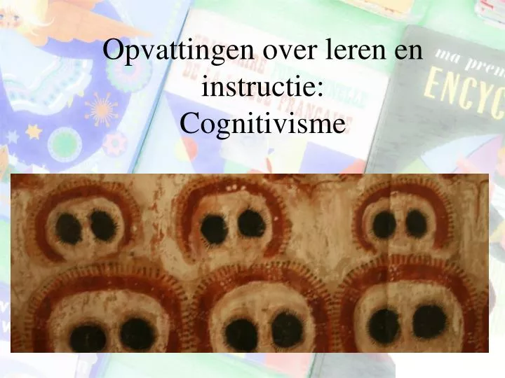 opvattingen over leren en instructie cognitivisme