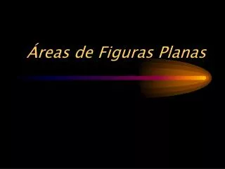 reas de figuras planas