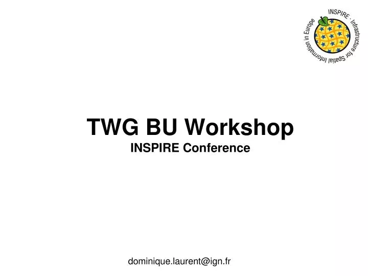 twg bu workshop inspire conference