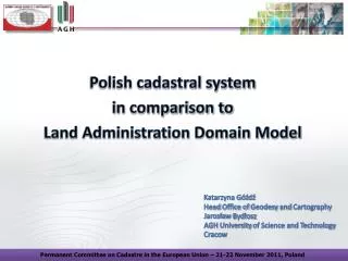 Polish cadastral system in comparison to Land Administration Domain Model