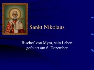 Sankt Nikolaus