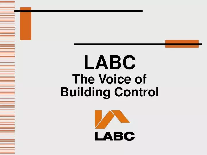 labc the voice of building control