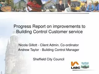 Progress Report on improvements to Building Control Customer service