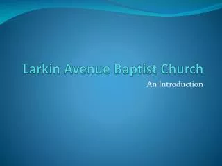 Larkin Avenue Baptist Church