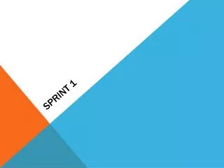 sprint 1