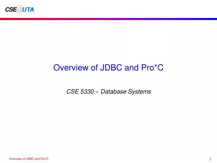 cse 5330 database systems