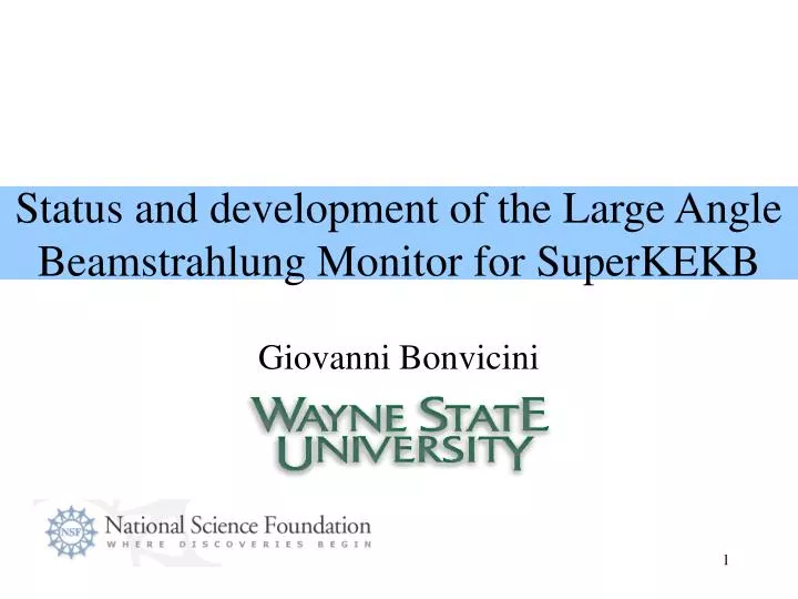 status and development of the large angle beamstrahlung monitor for superkekb