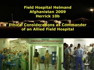 Dansk bemanding af felthospital Afghanistan 2009 Herrick 10b