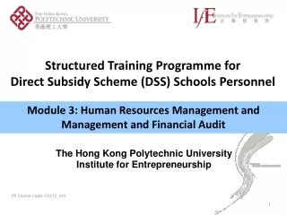 Module 3: Human Resources Management and Management and Financial Audit