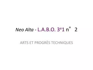 neo alta l a b o 3 e 1 n 2