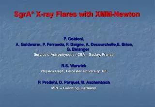SgrA* X-ray Flares with XMM-Newton