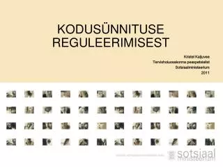 kodus nnituse reguleerimisest