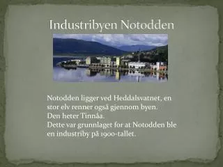 industribyen notodden