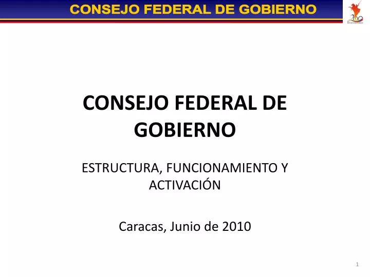 consejo federal de gobierno