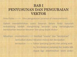 bab i penyusunan dan penguraian vektor
