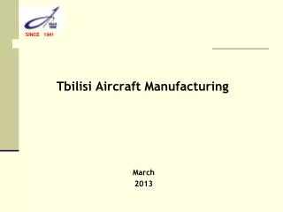 Tbilisi Aircraft Manufacturing