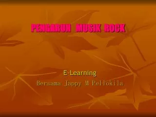pengaruh musik rock