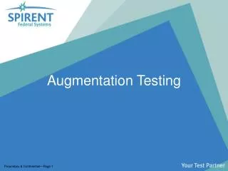 Augmentation Testing